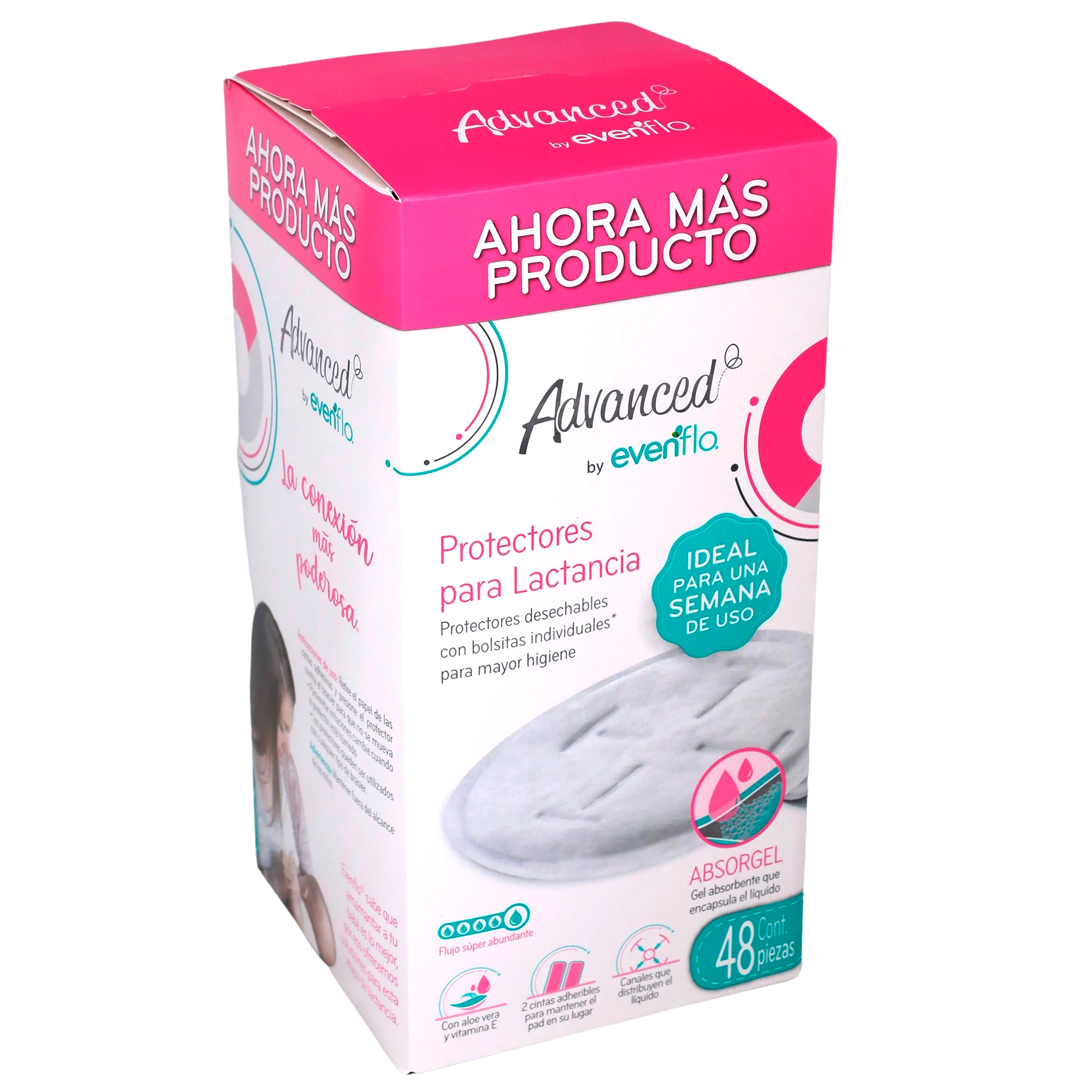 Protector Lactancia Evenflo Absorgel Con 48 Piezas - Image 2