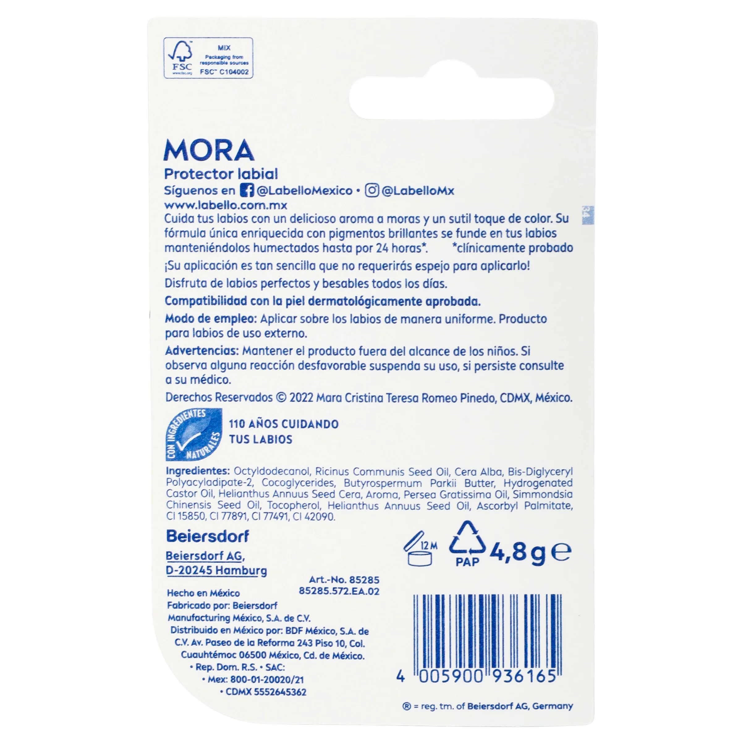 Protector Labial Labello Distrol Blube 4.8 G - Image 7
