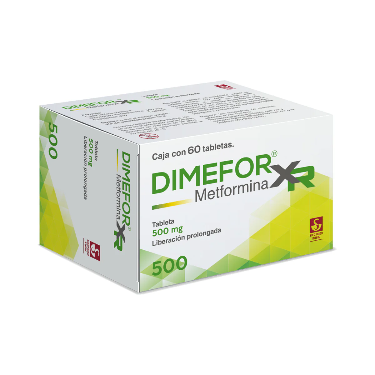 Dimefor Xr 500 Mg - Caja Con 60 Tabletas (Metformina) - Image 3