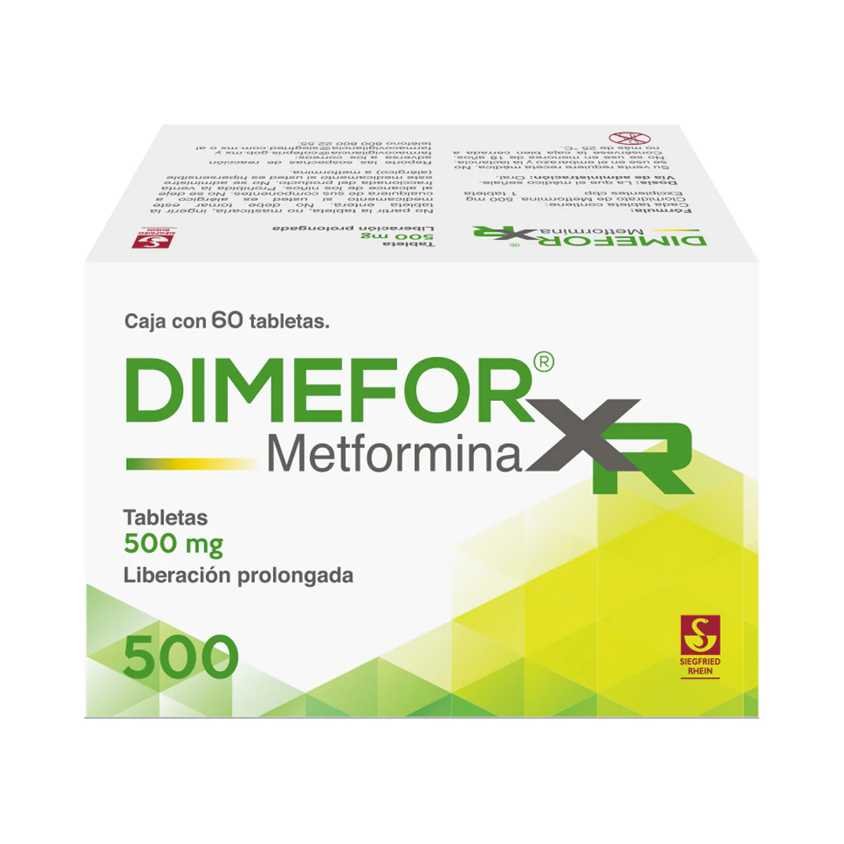 Dimefor Xr 500 Mg - Caja Con 60 Tabletas (Metformina) - Image 4