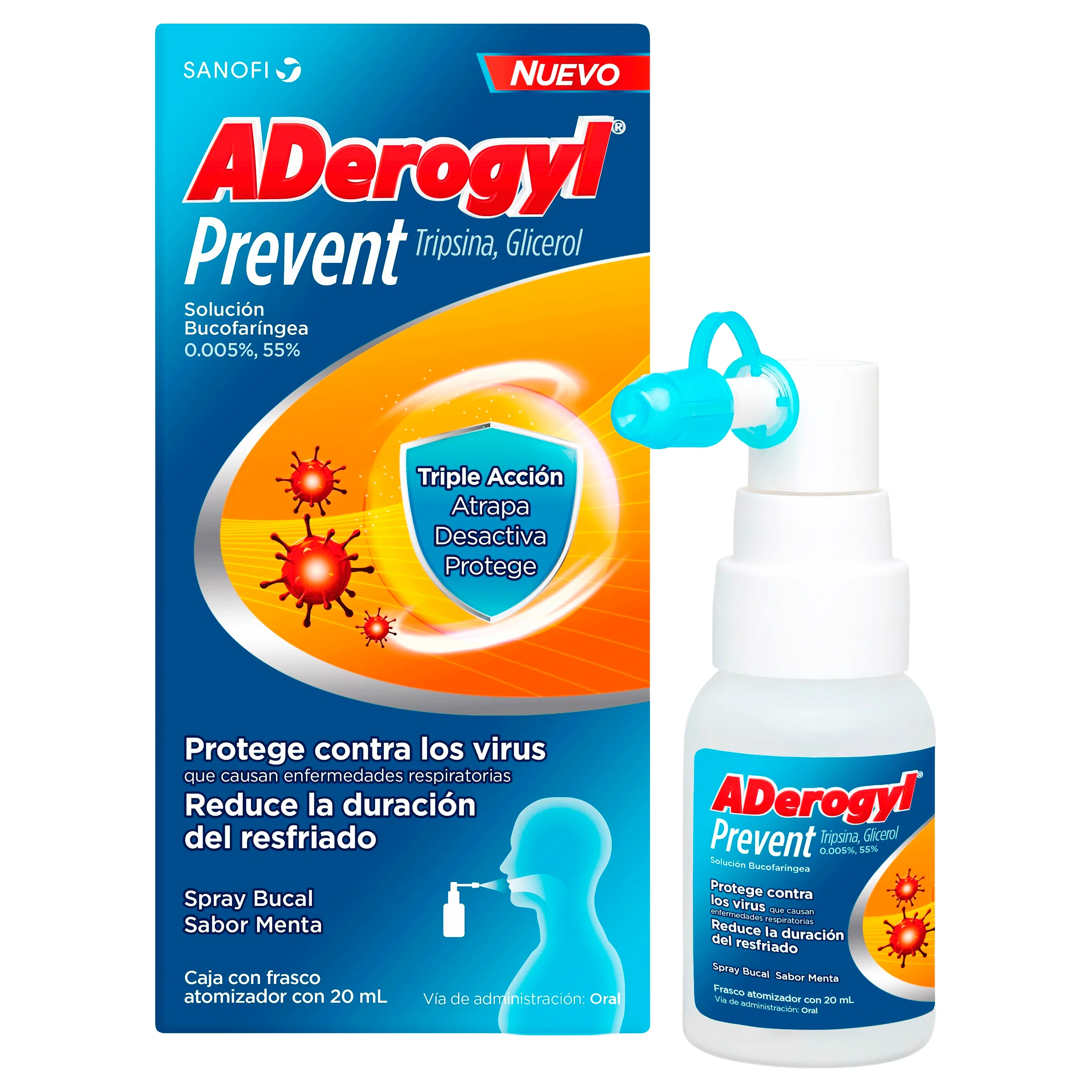 Aderogyl Prevent Solución Bucal Spray 20 Ml