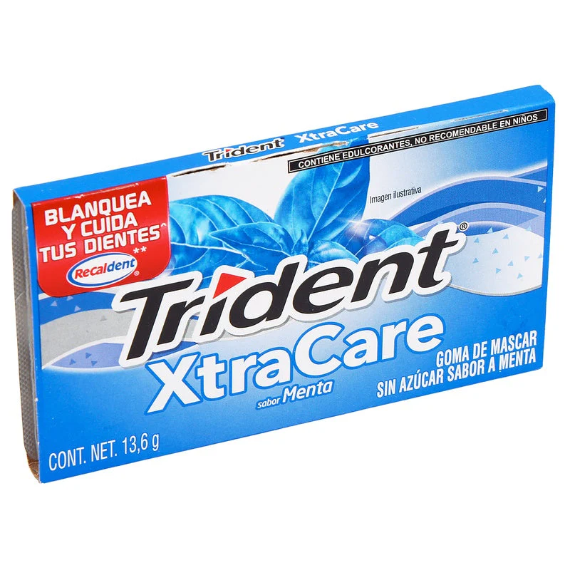 Chicle Trident Xtracare 10 Sobres Menta - Image 6
