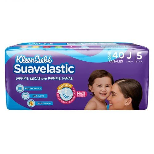 Pañal Suavelastic Con 46 Piezas Etapa 5 Jumbo