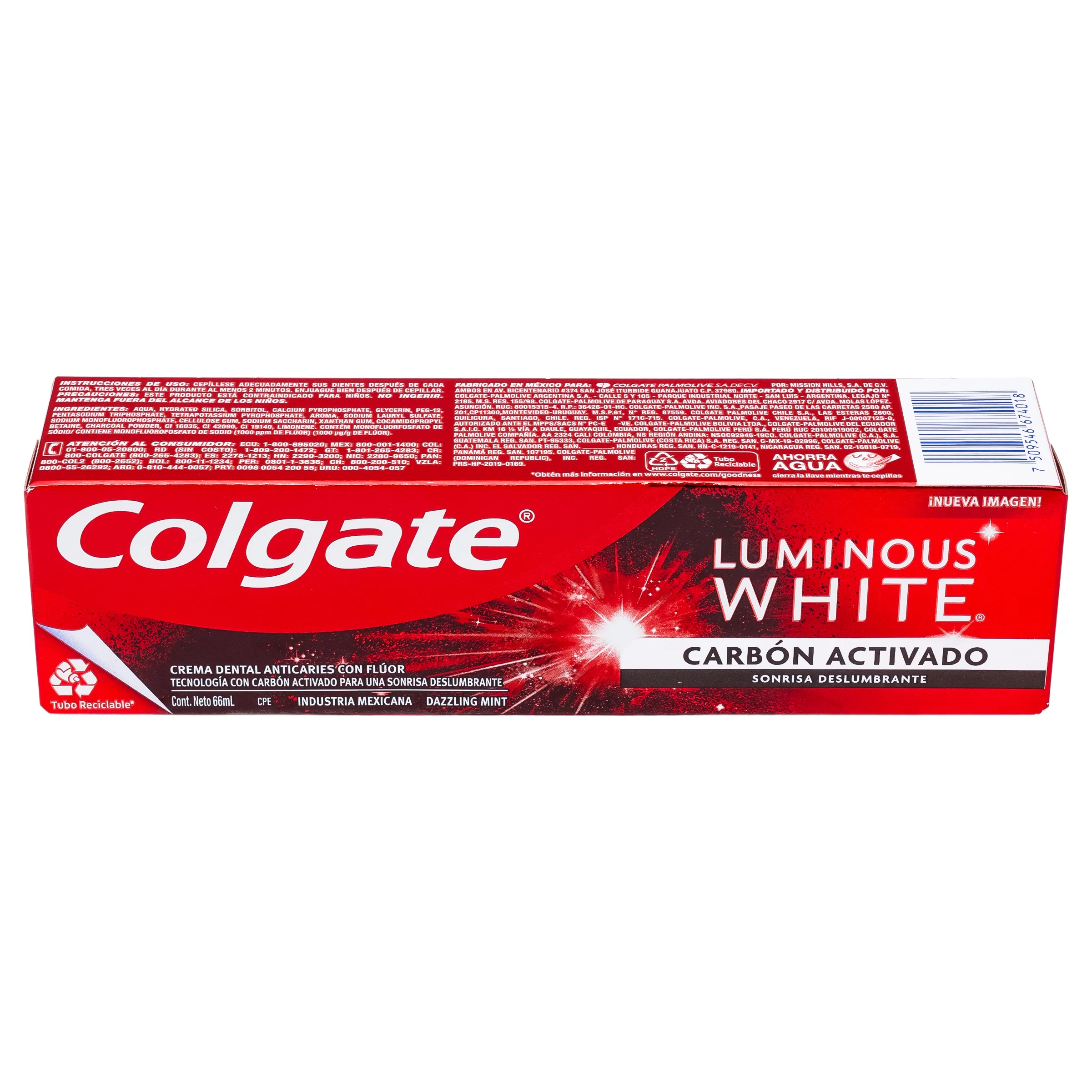 Crema Dental Colgate Luminous White Carbon 66 Ml - Image 5