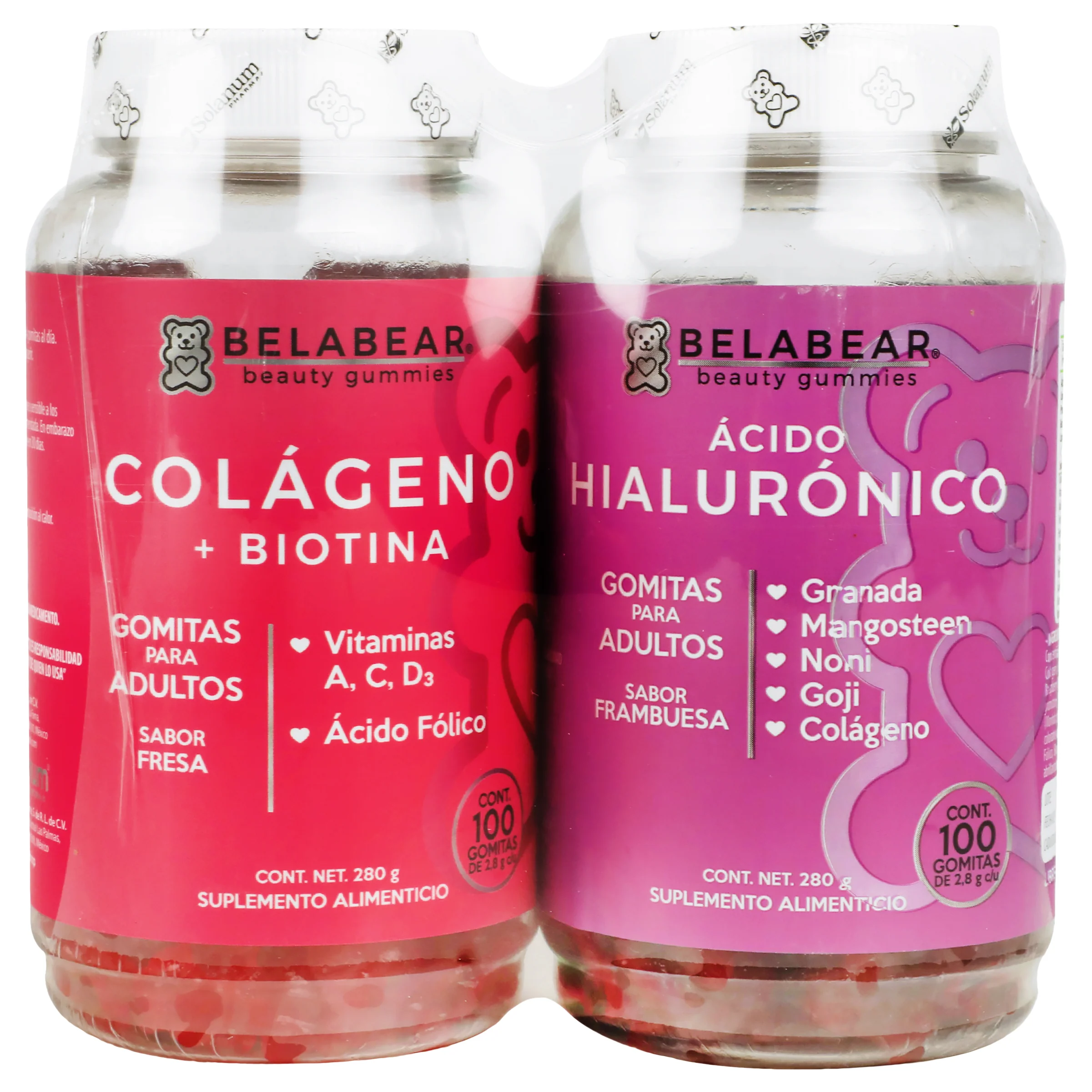 Belabear Duo Colageno + Biotina & ?Cido Hialurónico Con 200 Pz
