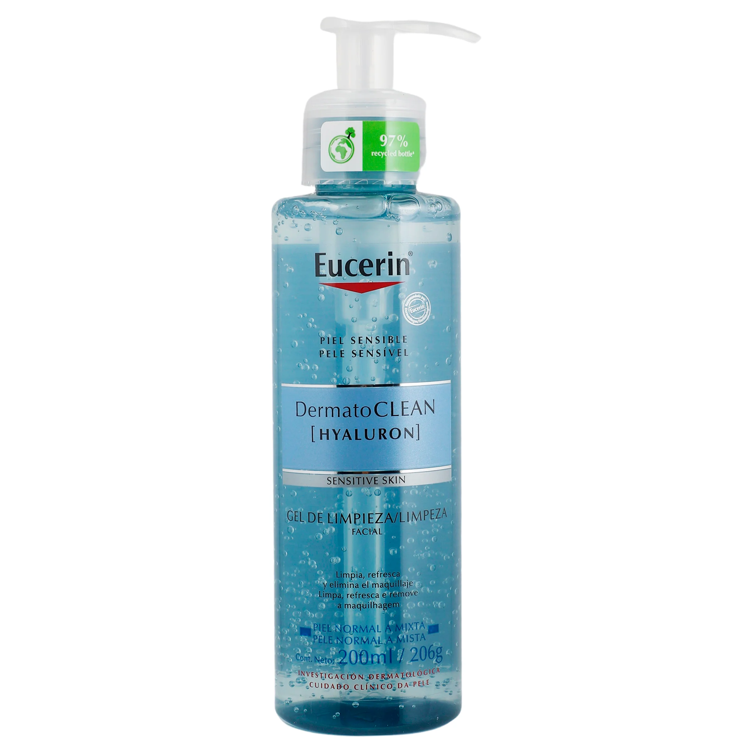 Eucerin Dermatoclean Gel Limpiador Facial 200 Ml