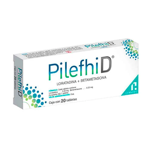 Pilefhid 5.0/0.25 Mg Con 20 Tabletas