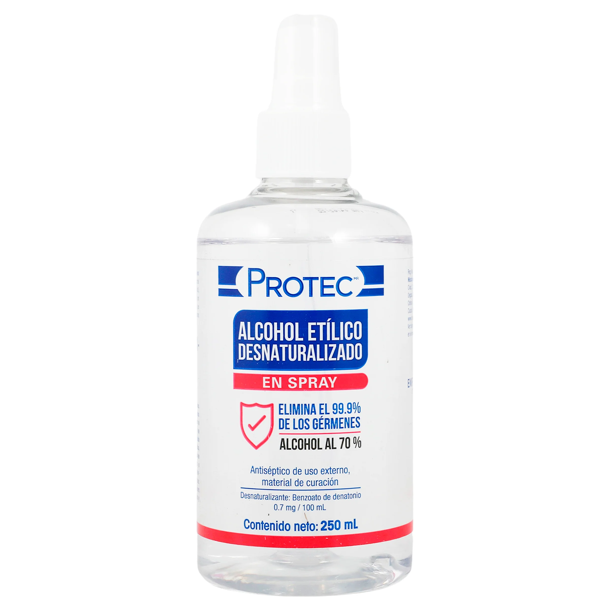 Alcohol Desnaturalizado Spray 250 Mililitros
