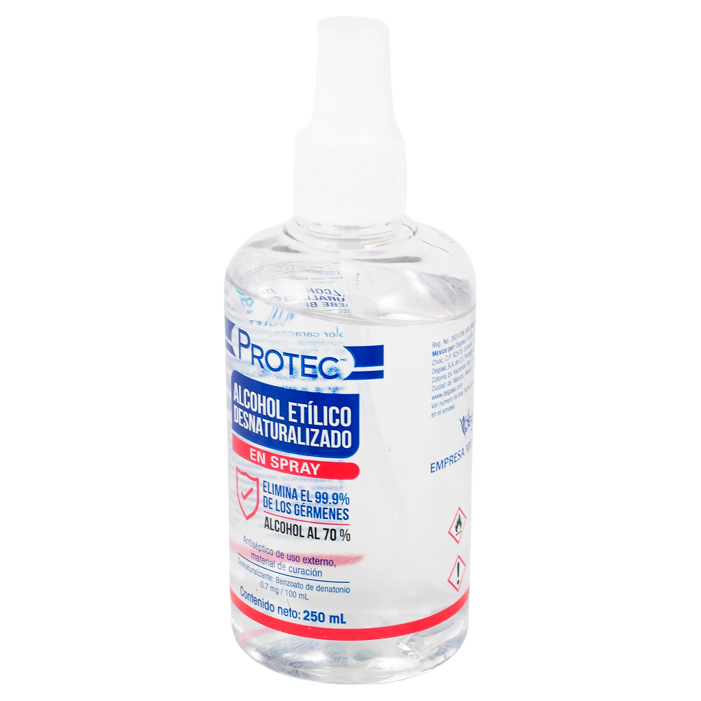 Alcohol Desnaturalizado Spray 250 Mililitros - Image 3