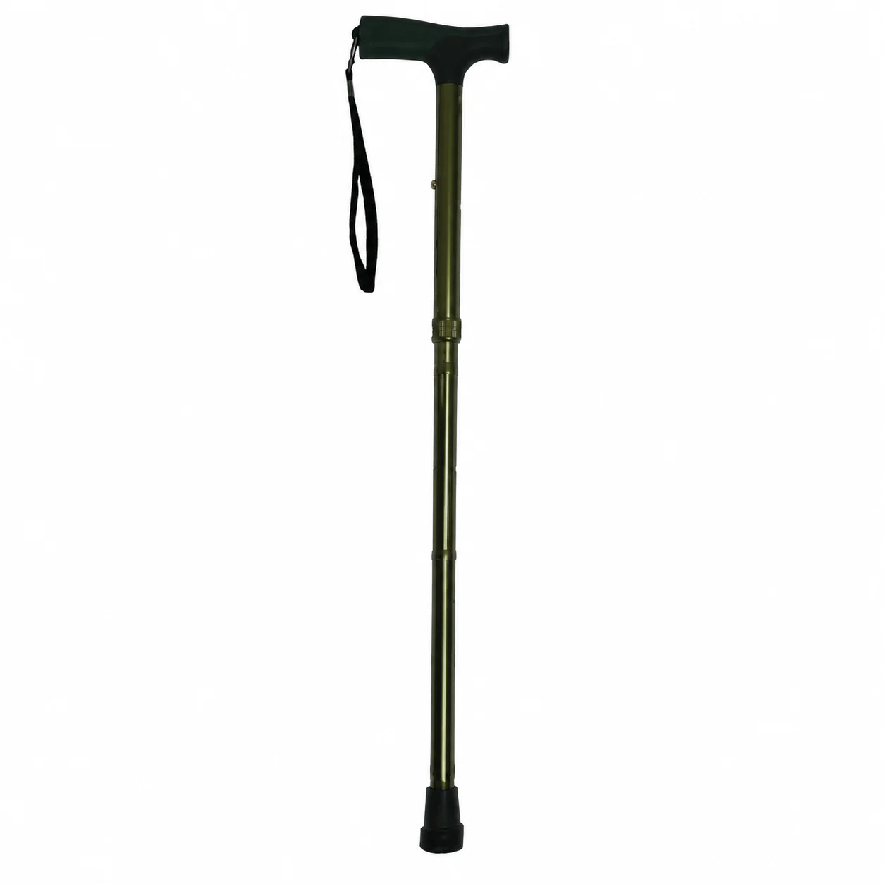Eb030106C Baston Plegable Mango Frances Anod Verde Altura Ajustable