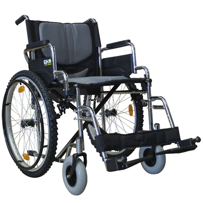 Silla De Ruiedas Tt19 Cromada Abat/Elev Alum Neumatica 8X2