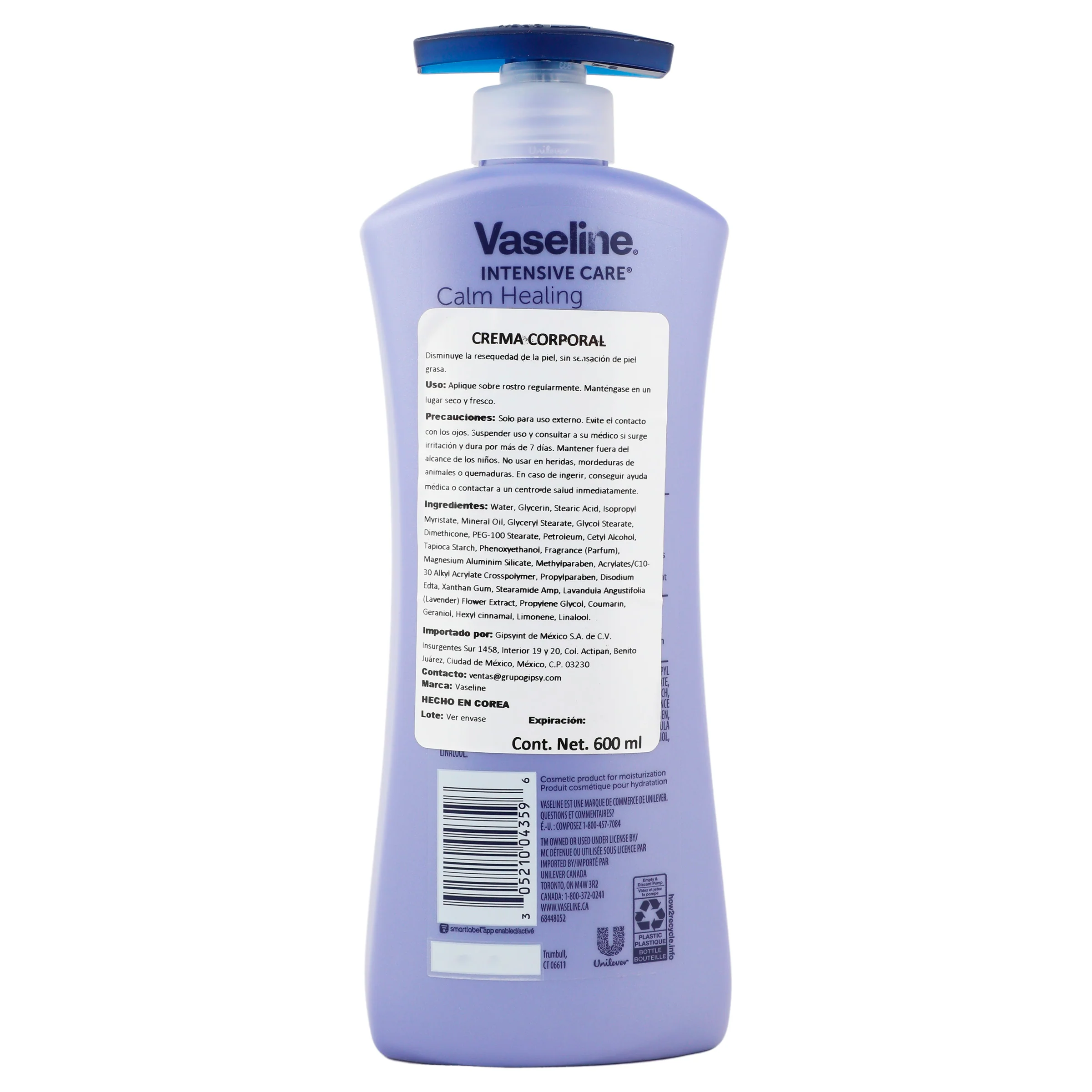 Crema Corporal Vaseline Calm Heal 600 Ml - Image 7