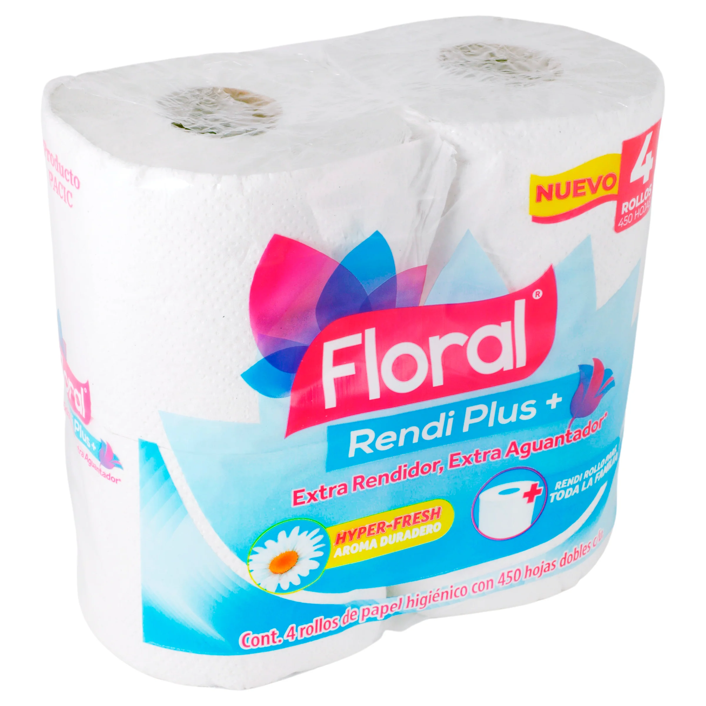 Papel Higienico Floral Rendi Plus + Con 4 Piezas - Image 2