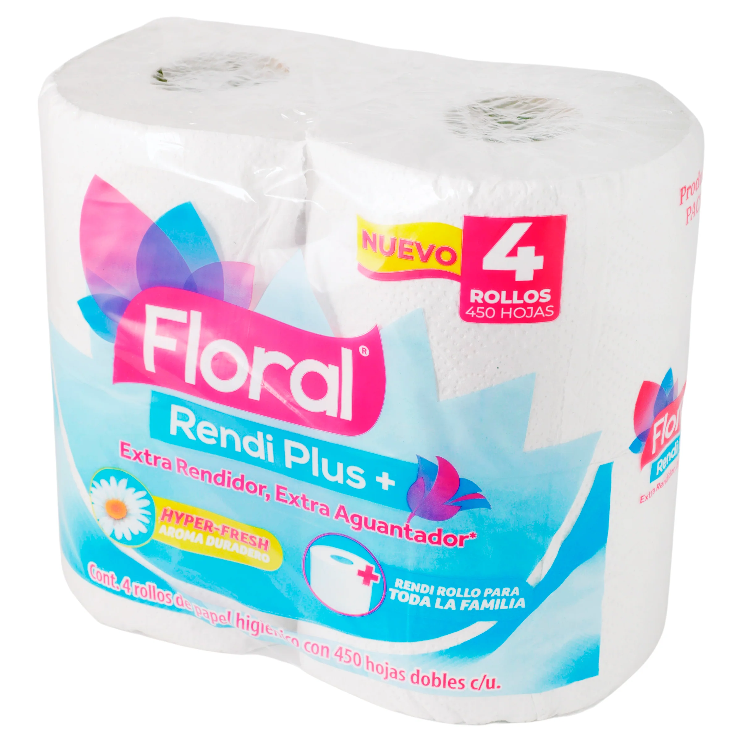 Papel Higienico Floral Rendi Plus + Con 4 Piezas - Image 4