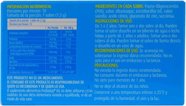 Probiolog Gg Suplemento Alimenticio 10 Sobres 1.5 G - Image 3