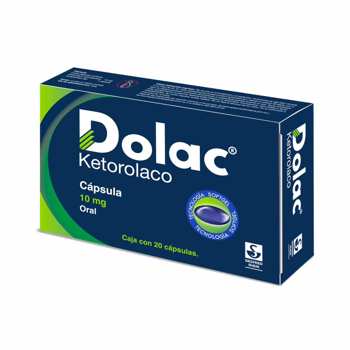 Dolac 10 Mg - Caja Con 20 Cápsulas (Ketorolaco) - Image 2