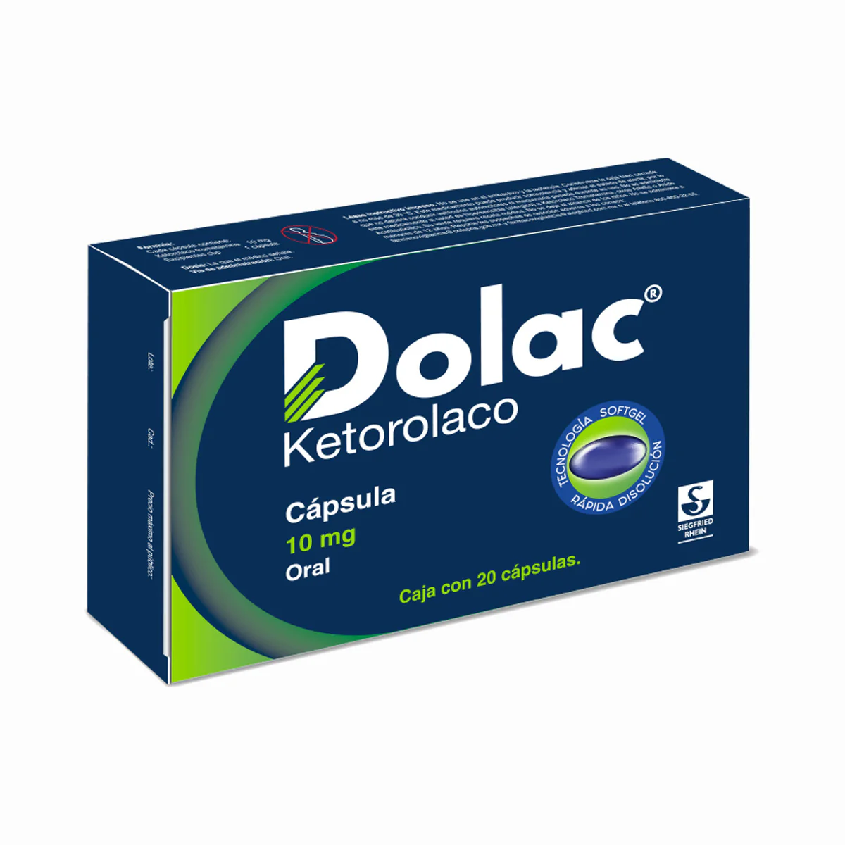 Dolac 10 Mg - Caja Con 20 Cápsulas (Ketorolaco) - Image 3