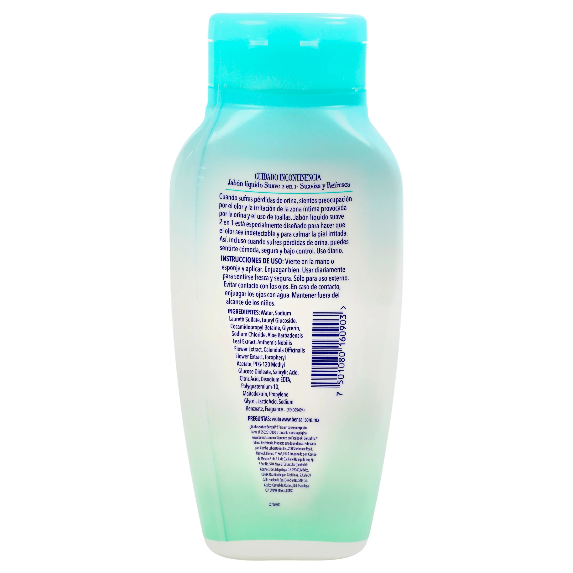Jabon Liquido Benzal 2En1 Suave/Ref 240Ml - Image 4