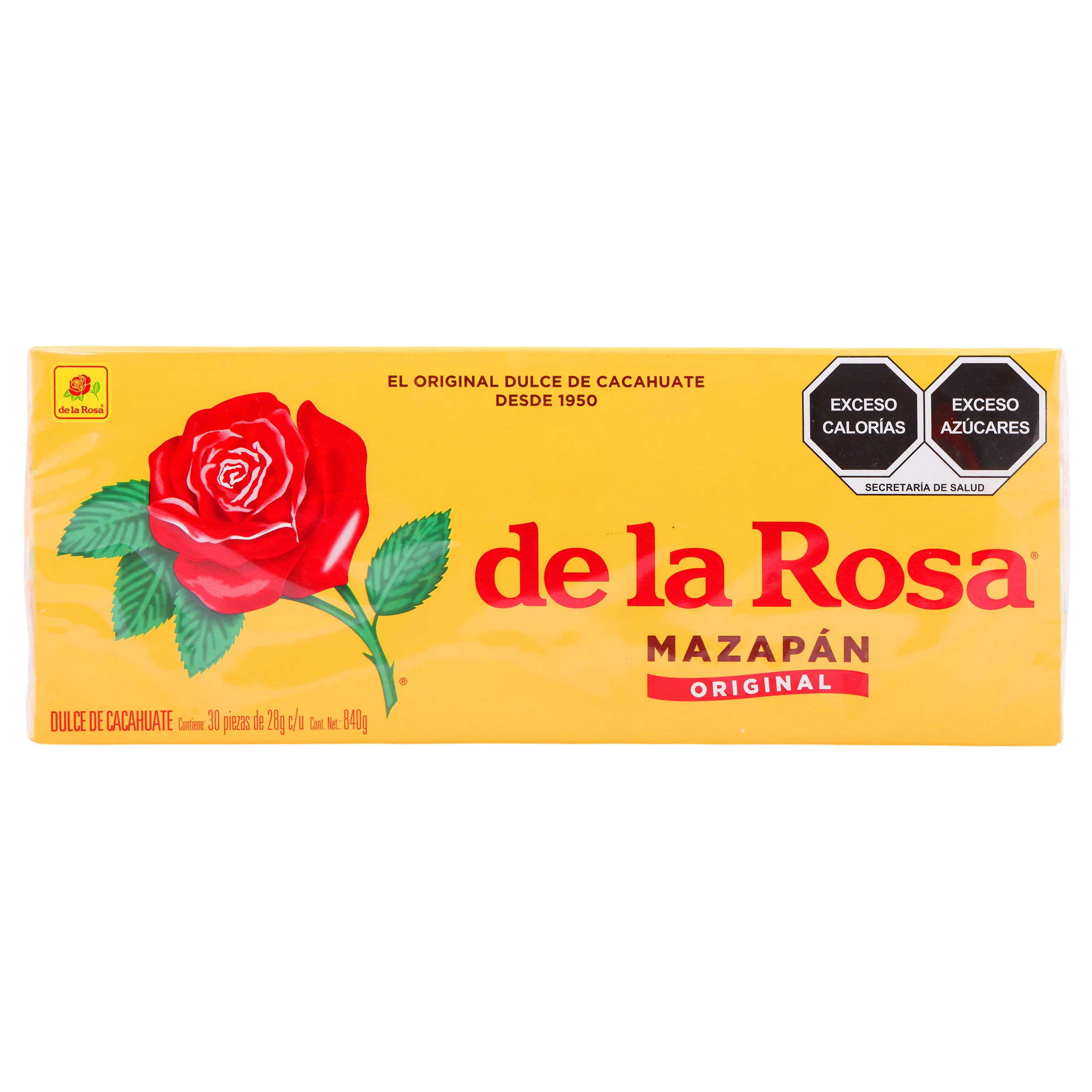Exh Mazapan La Rosa Con 30 Piezas 28 G