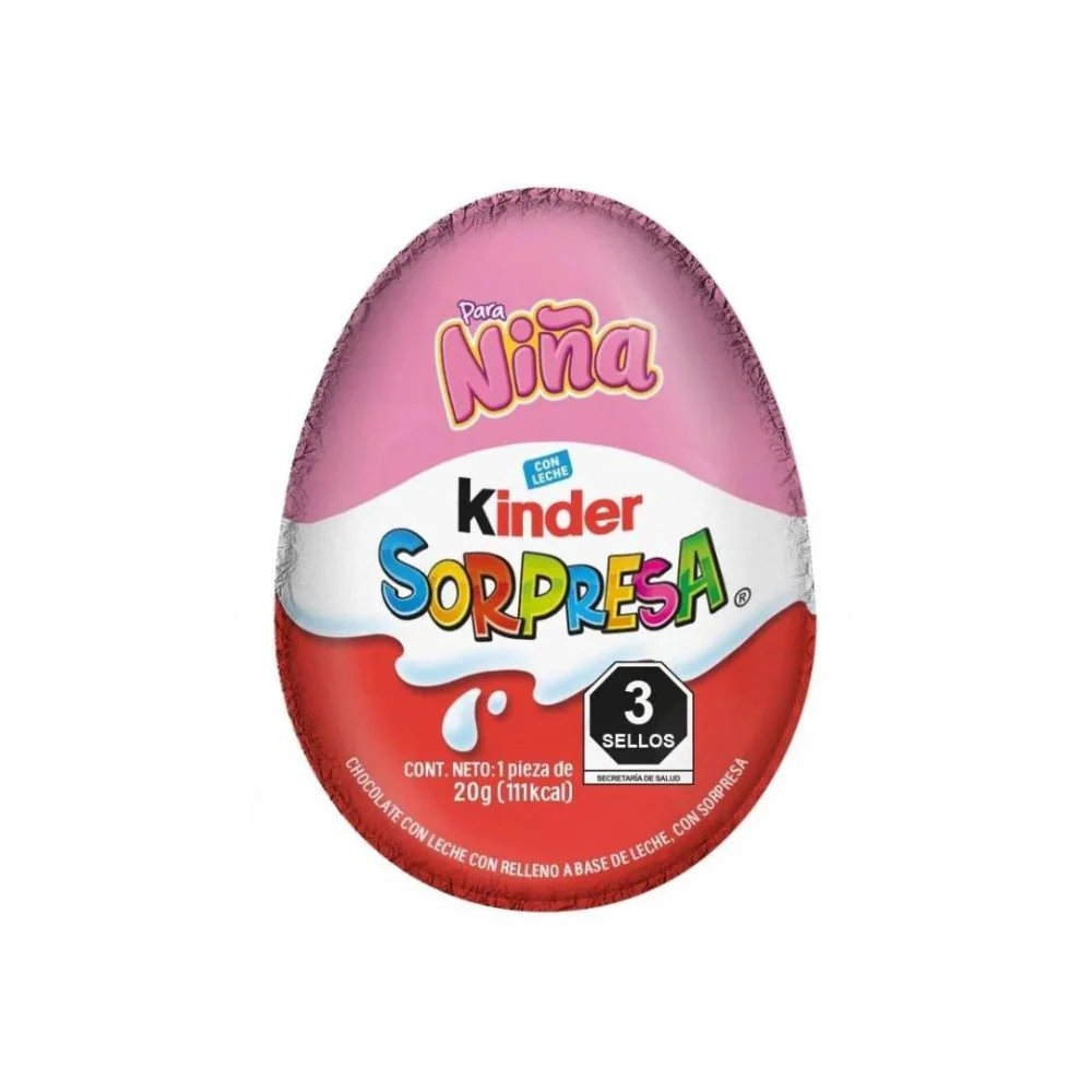 Chocolate Kinder Sorpresa Niña 20 G Pieza