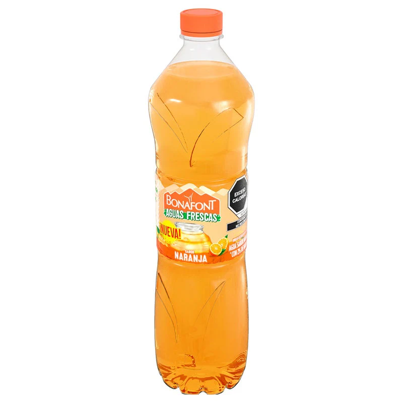Agua Bonafont Juizzy Naranja Fresca 1 Litro - Image 4