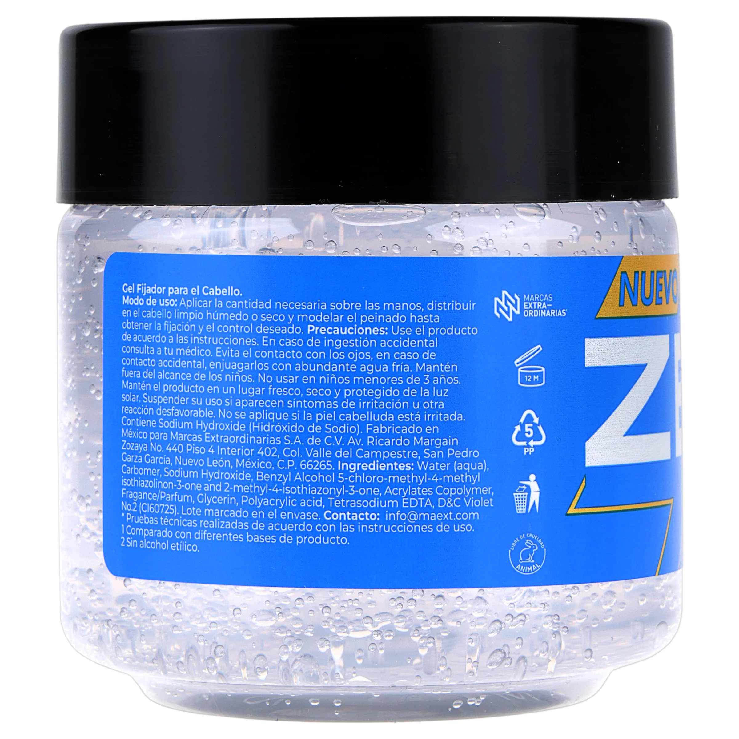 Gel Fijador Para Cabello Zeus Fresh 250 Gr - Image 8