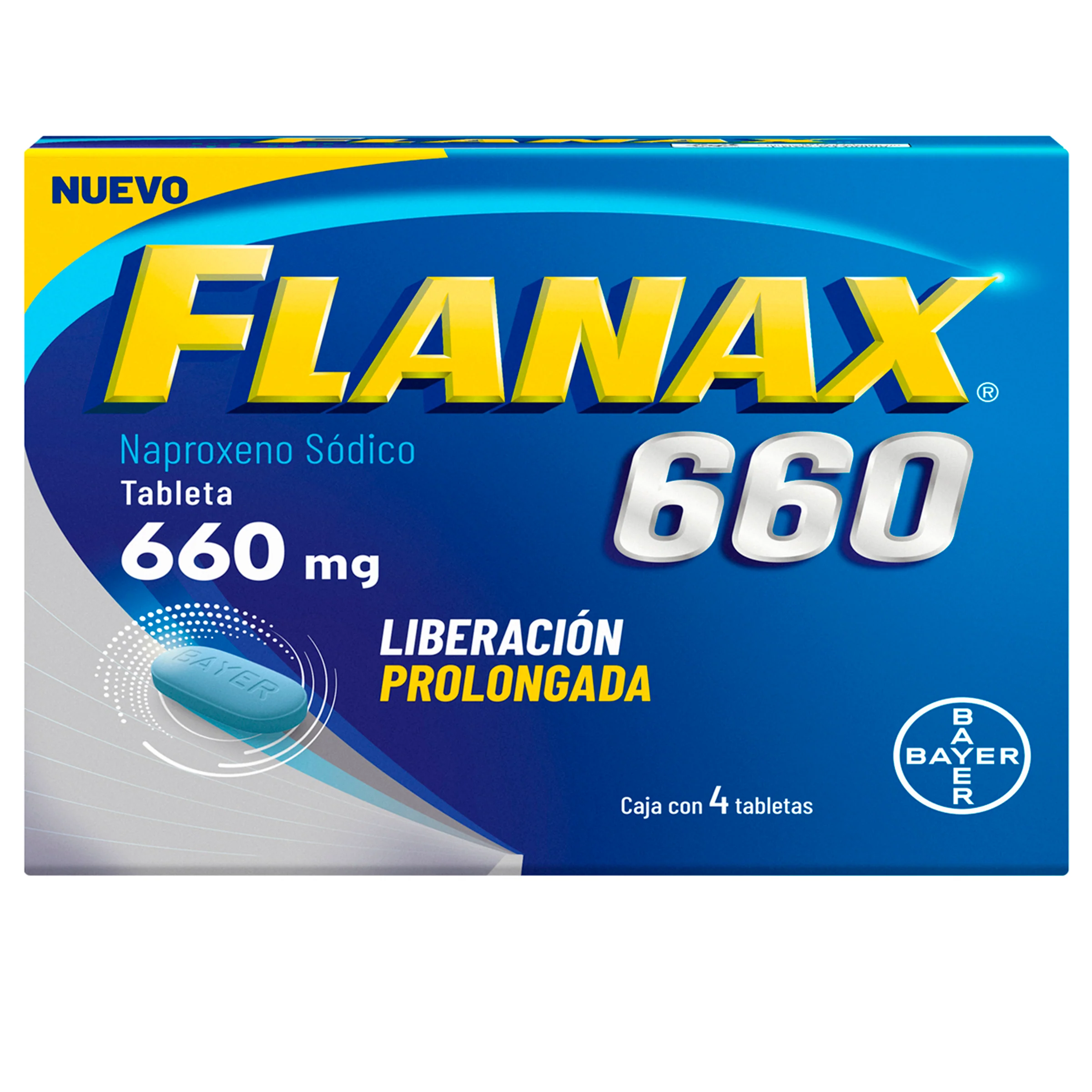 Flanax-660 660 Mg Con 4 Tabletas