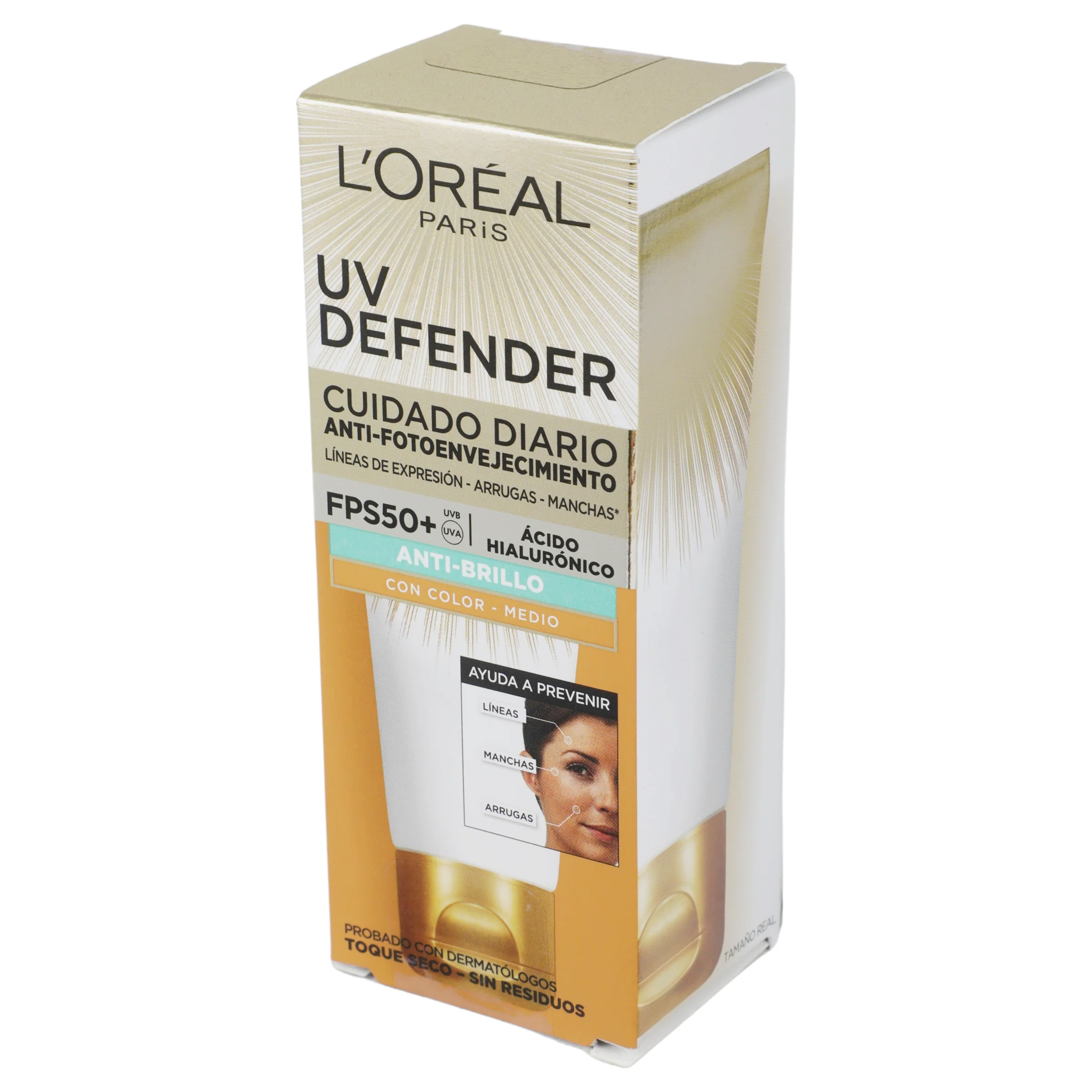 Loreal Uv-Def Fps50 Color Medio 40G - Image 4