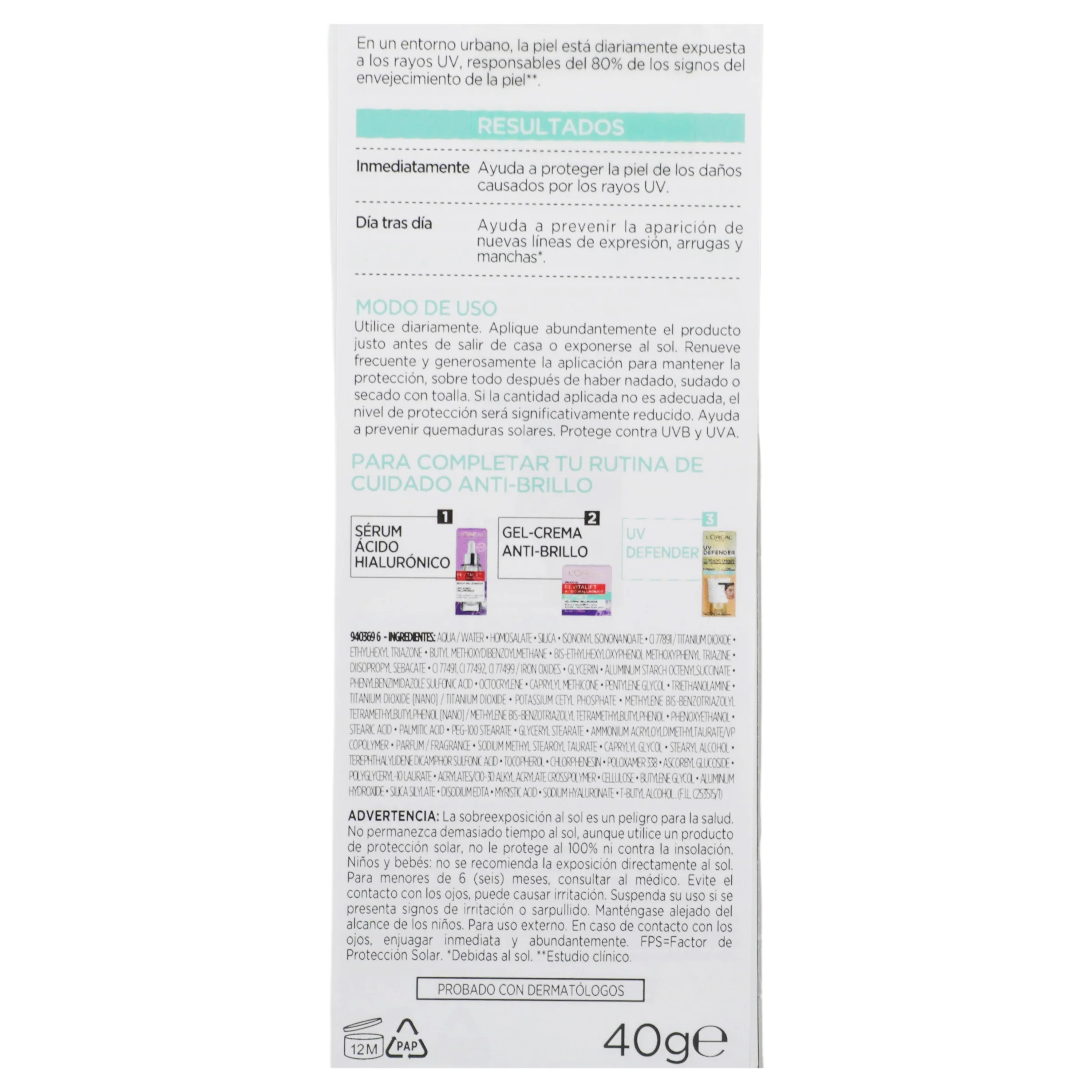 Loreal Uv-Def Fps50 Color Medio 40G - Image 7