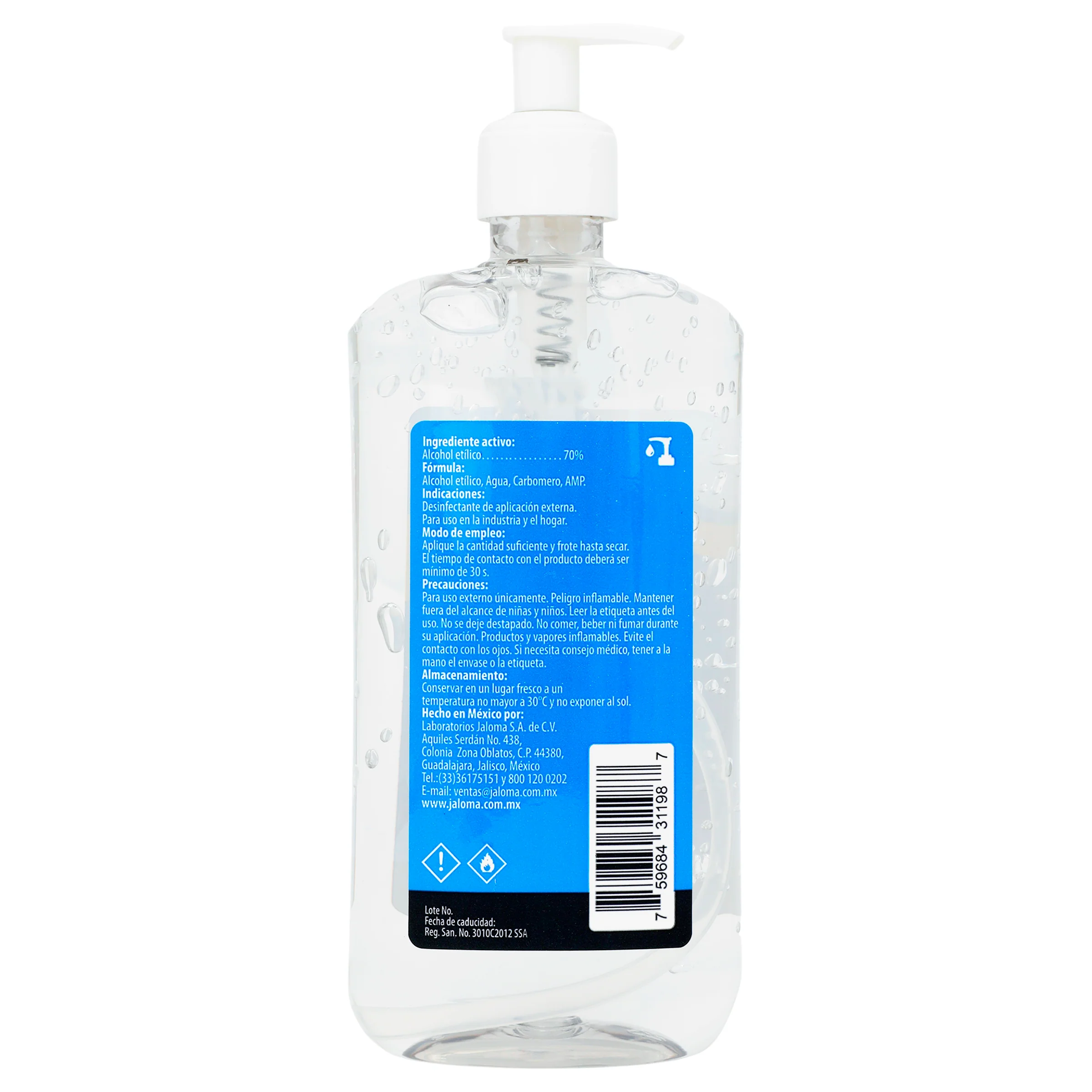 Jaloma Alcohol En Gel Con Dosif 500 Ml - Image 4