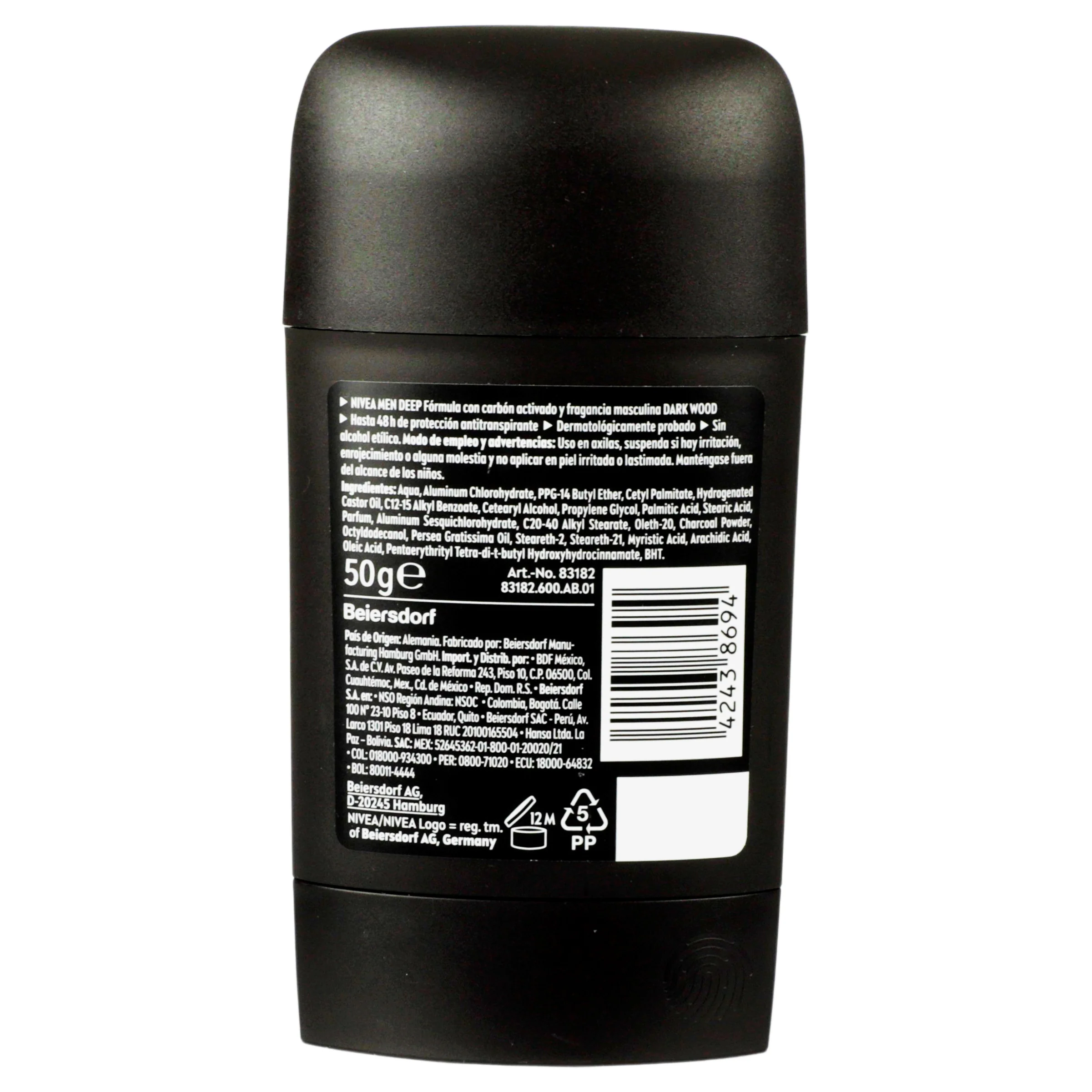 Desodorante Nivea Men Deep Carbo Stick 50 G - Image 7