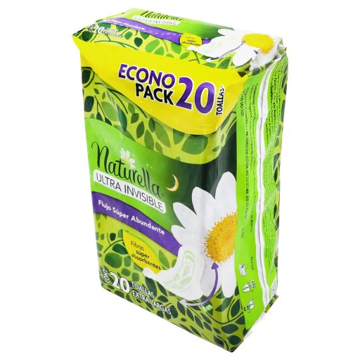 Toallas Sanitarias Naturella Ultra Invisible Flu-Ac Con 20 Piezas - Image 3