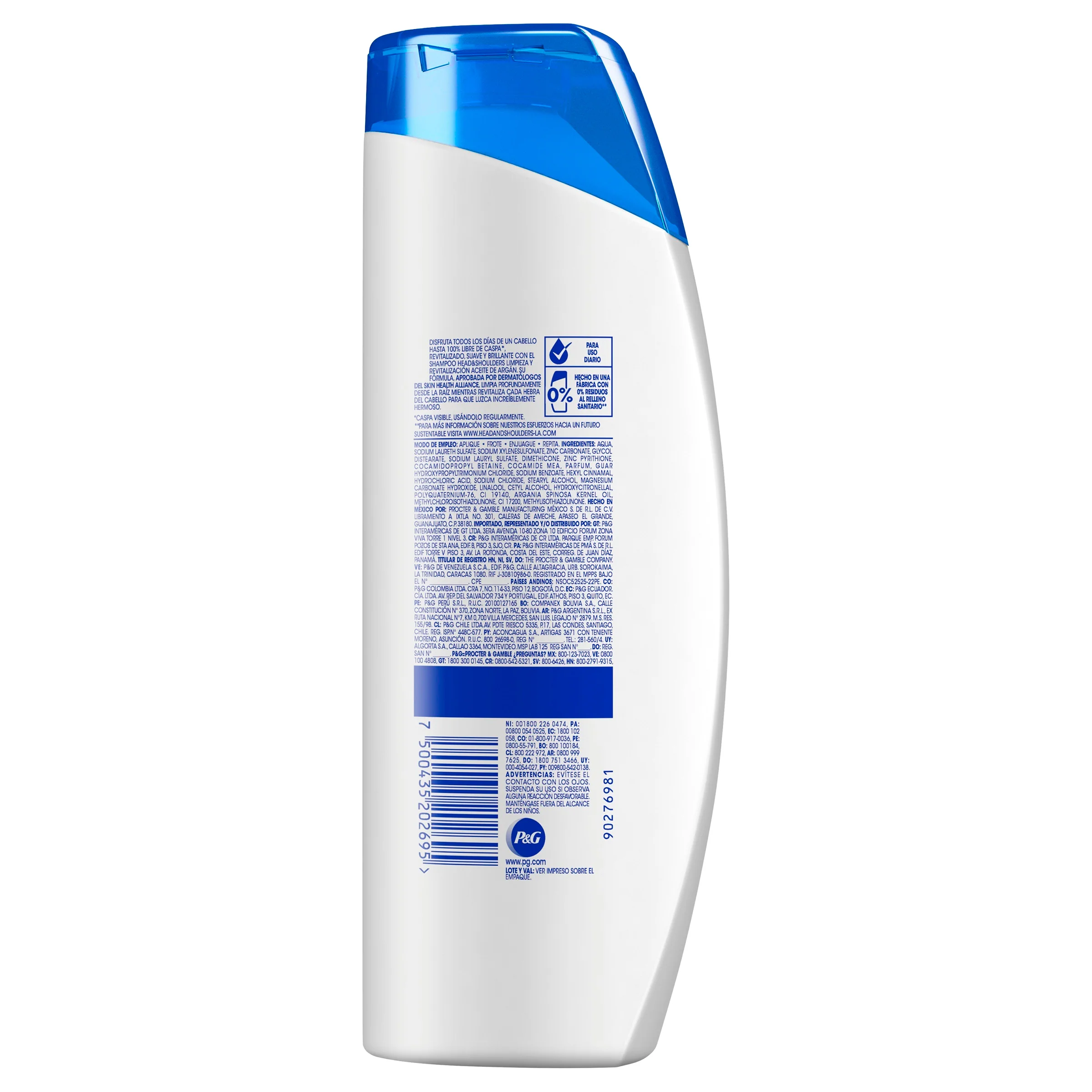 Shampoo H&S Limpieza-Revitalif Ac Argan 375 Ml - Image 2