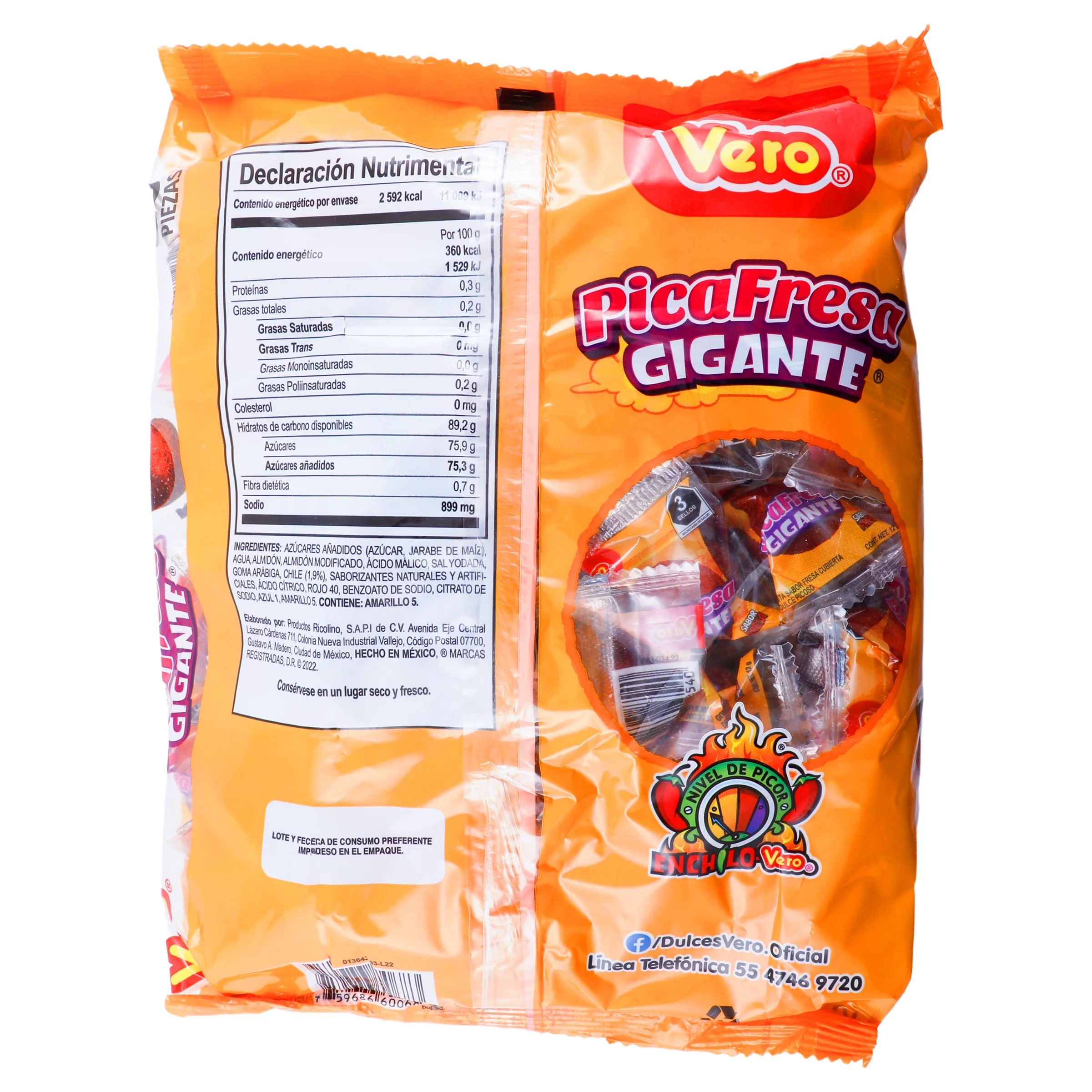 Picafresa Gigante Bolsa Con 60 Piezas 720 G - Image 7