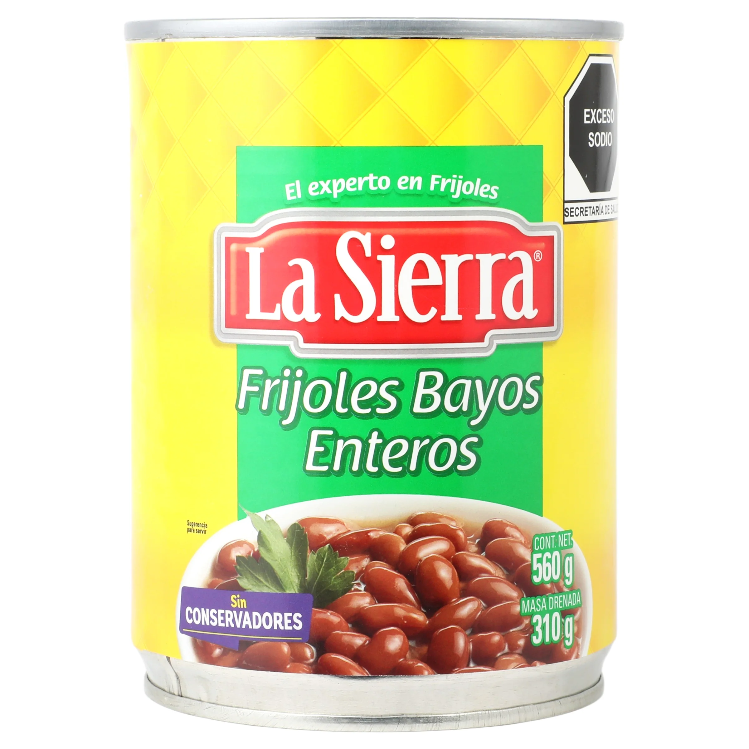 La Sierra Frijoles Bayos Enteros 560 G