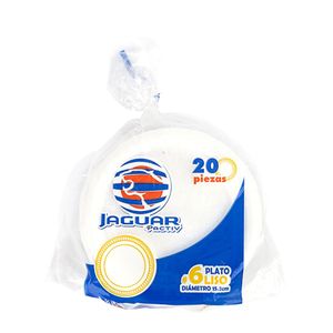Plato Jaguar Pastelero No. 6 Con 20 Piezas