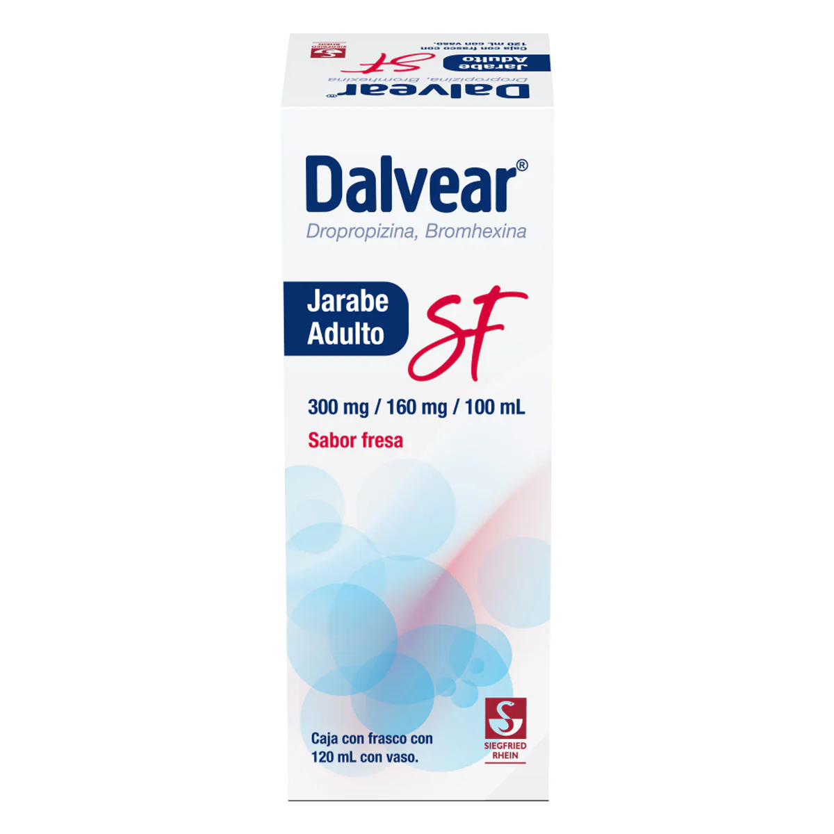 Dalvear Sf Adulto 300 Mg / 160 Mg - Jarabe Sabor Fresa 120 Ml (Dropropizina Y Bromhexina) - Image 4
