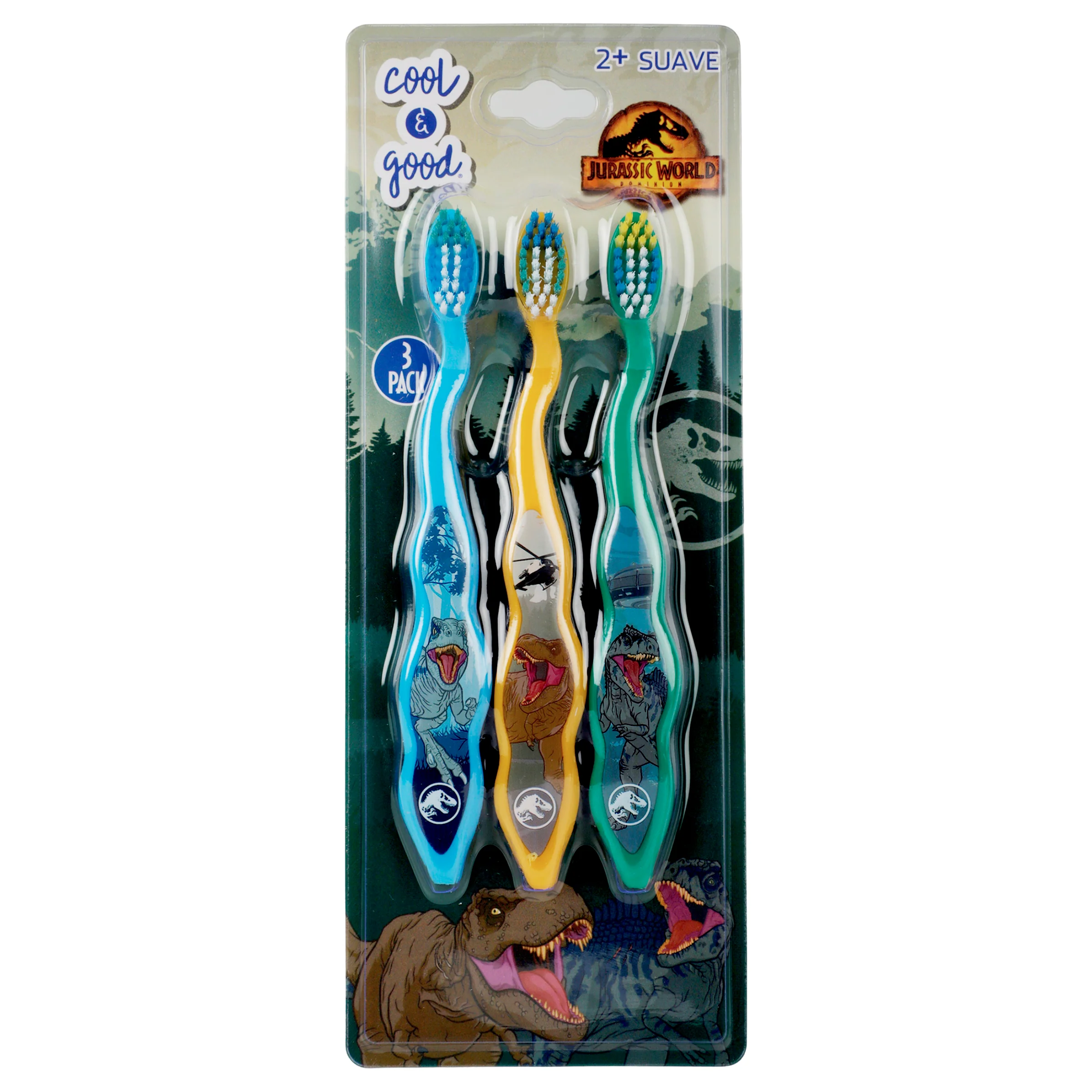 Cepillo Dental Cool-Good Jurassic 3 Pack