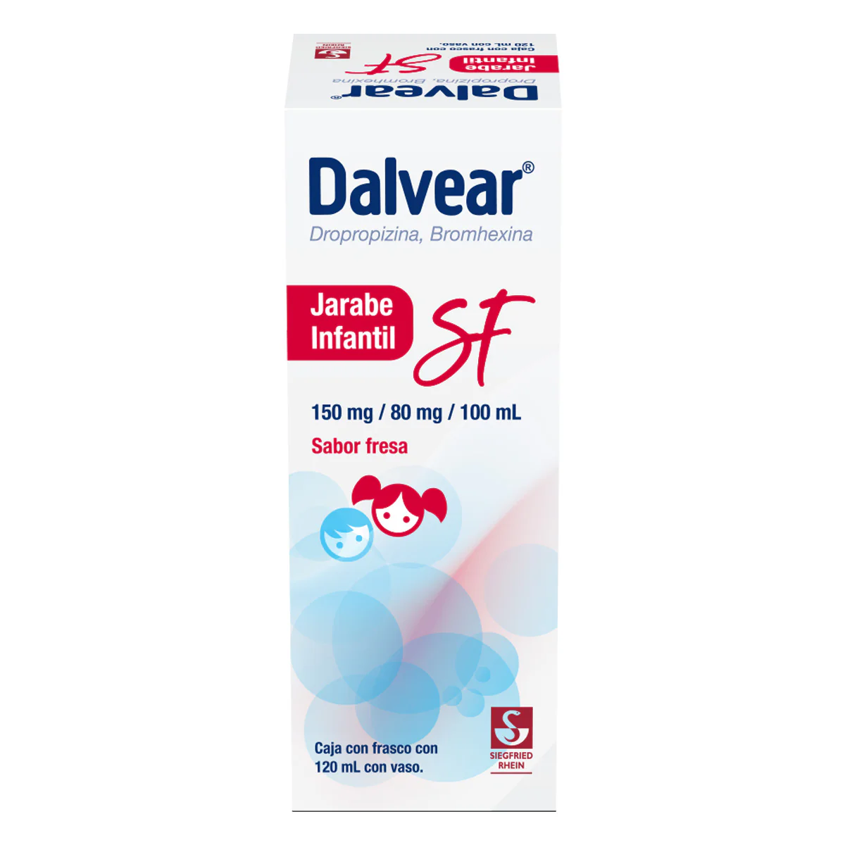 Dalvear Sf Infantil 150 Mg / 80 Mg - Jarabe Sabor Fresa 120 Ml (Dropropizina Y Bromhexina) - Image 4