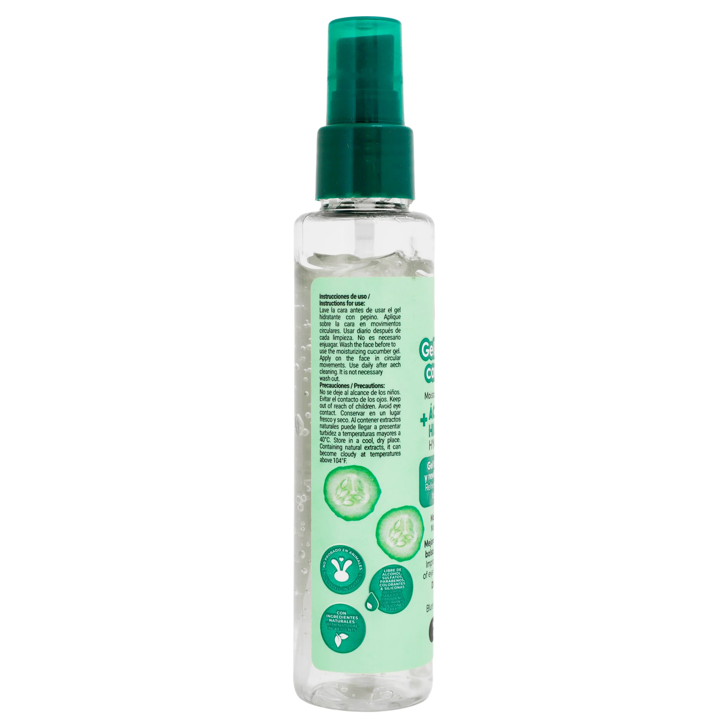Jaloma Gel Hidratante Con Pepino+ Acido Hialuronico 120 Ml - Image 3