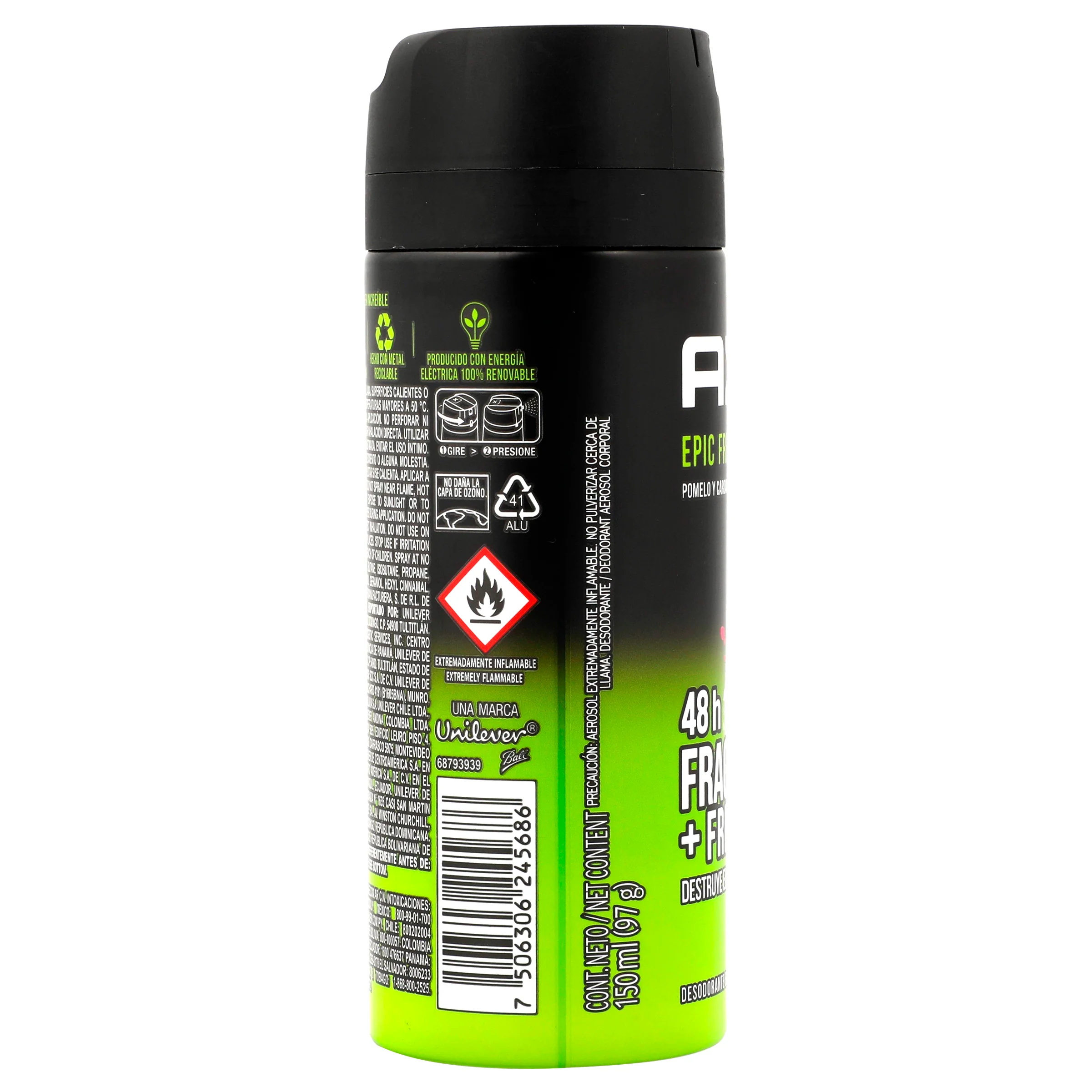 Desodorante Axe Men Epico -F 48H Spray 150 Ml - Image 8