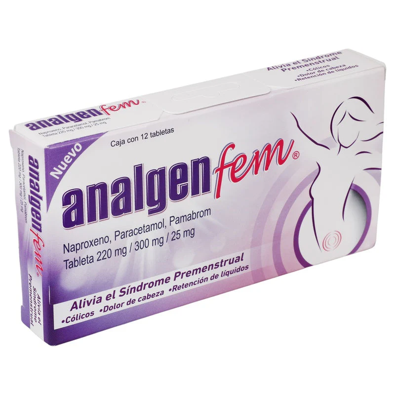 Analgen Fem 220/300/25 Mg Con 12 Tabletas - Image 5