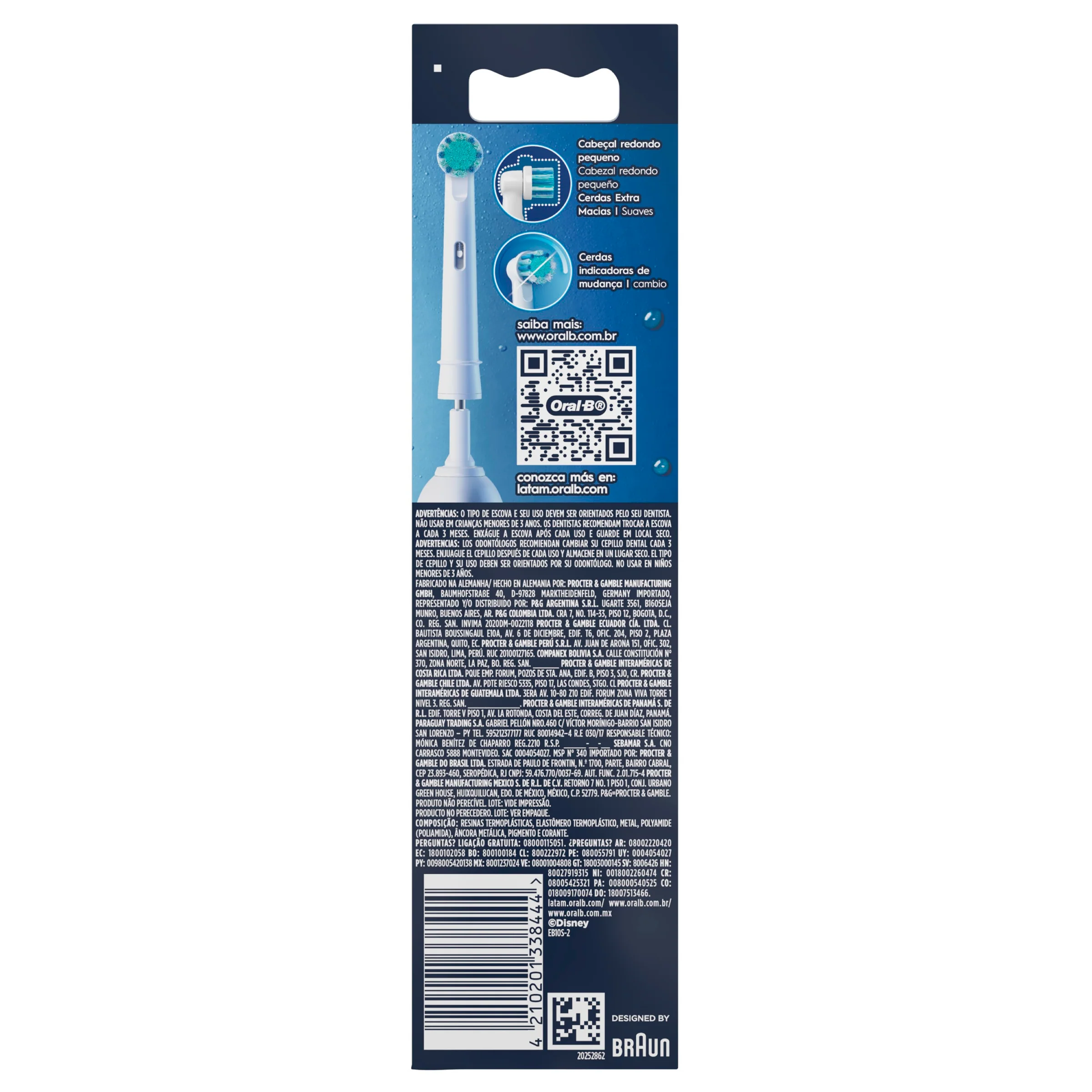 Repuesto Cepillo Oral-B Princ Elec 2Pz