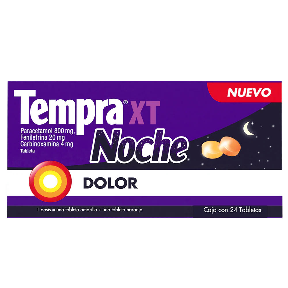 Tempra Xt Noche 800/20/4 Mg 24Tabn