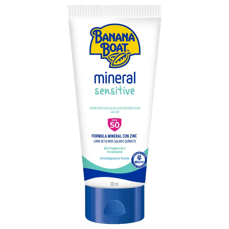 Banana Boat Mineral Sensitive 180 Ml Fps 50