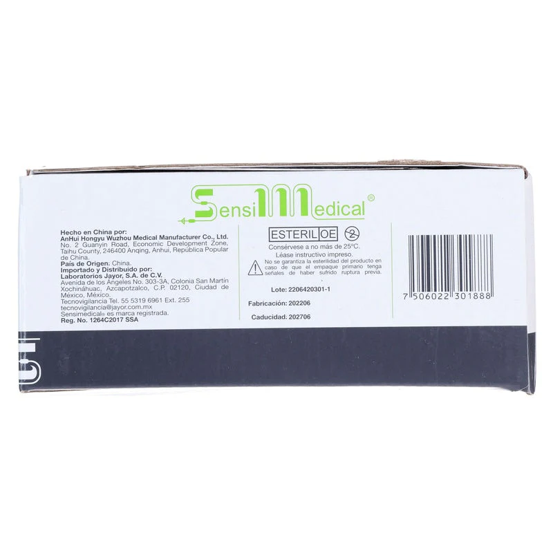 Jeringa Sensimedical 1 Ml Gris 27 G X 13 Mm Con 100 Piezas - Image 2