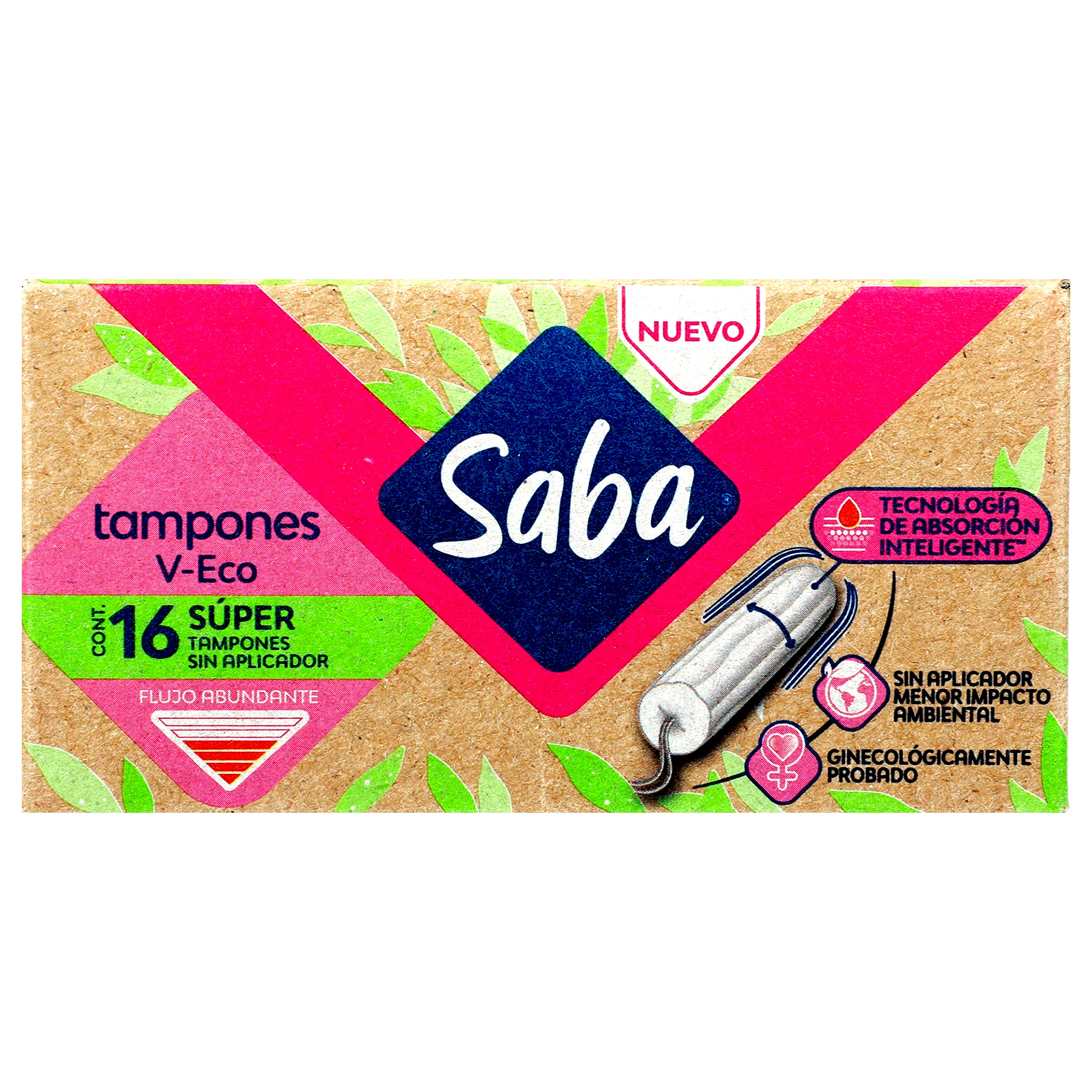 Tampones Saba V-Eco Super C/16 Piezas