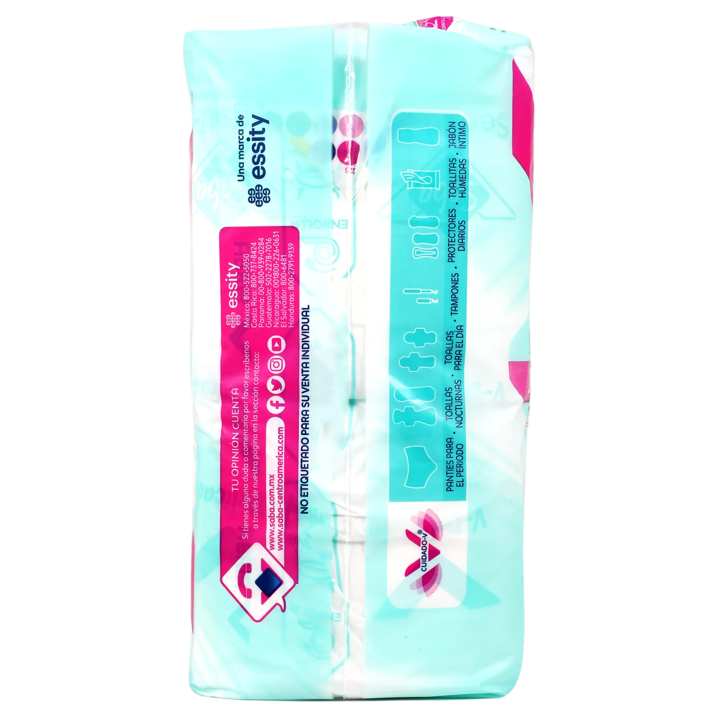 Toallas Sanitarias Saba Sensiti-V Ultra Delgadda Con 20 Piezas - Image 7