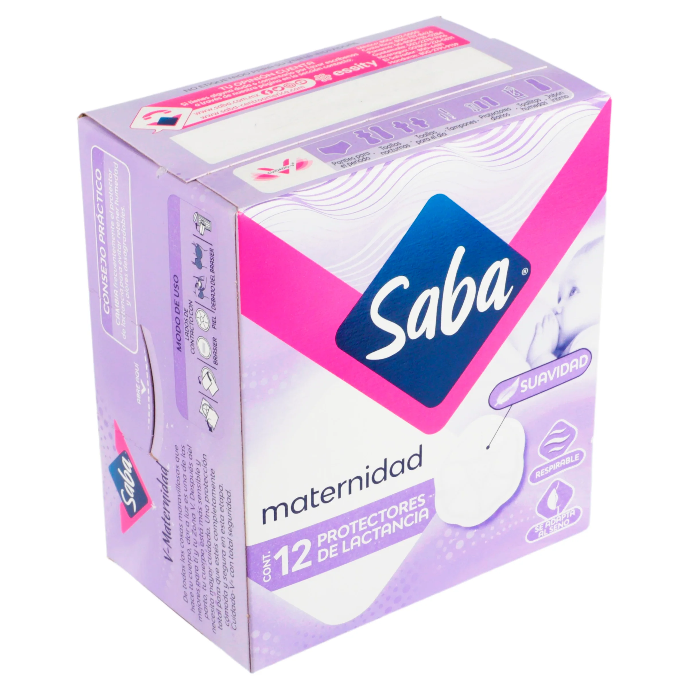 Protectores De Lactancia Saba Suavidad Con 12 Piezas - Image 2