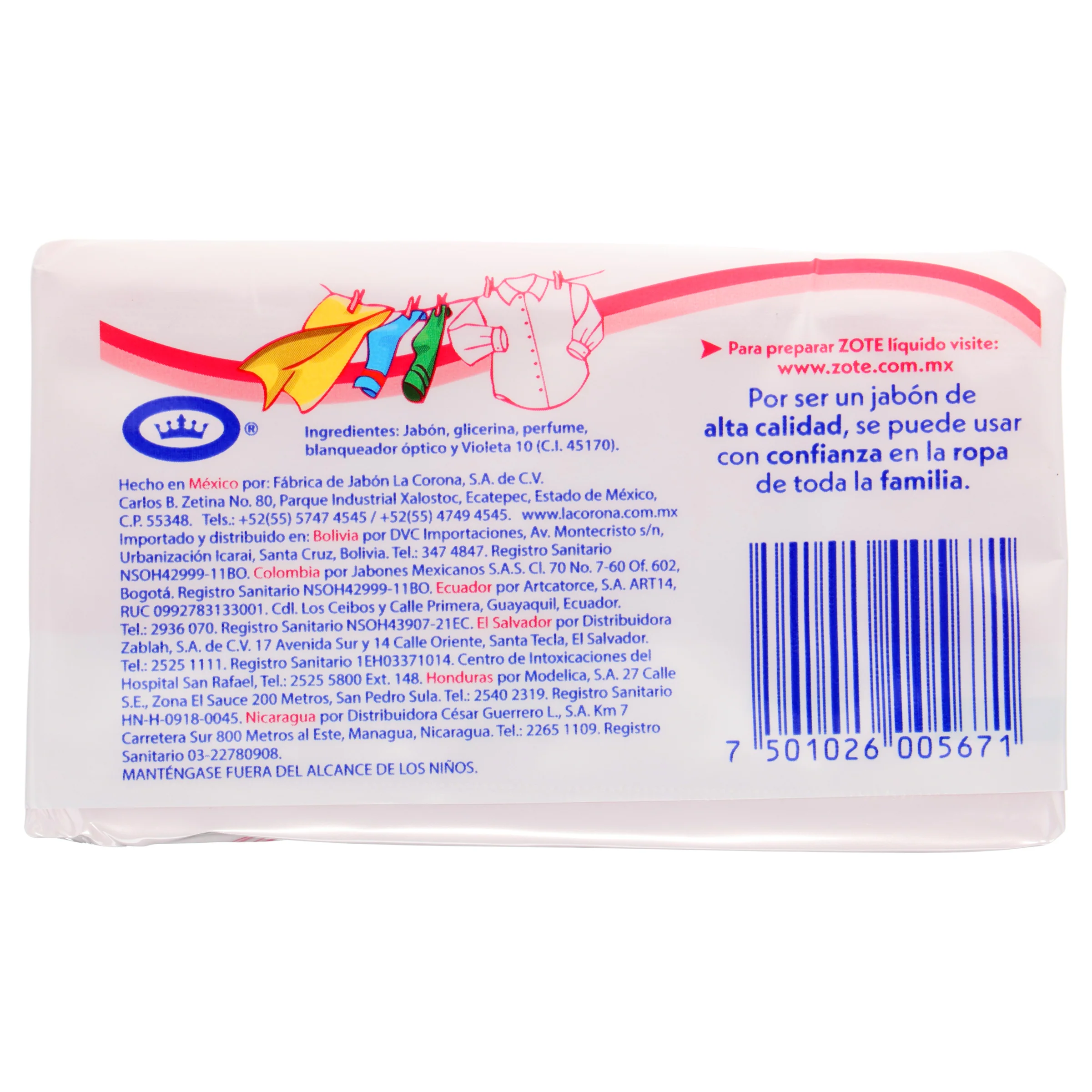 Jabon Zote Rosa 400 Gr - Image 7
